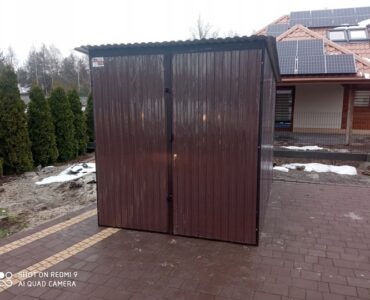 Garaż blaszany LiderStal brama dwuskrzydłowa 2x3 m