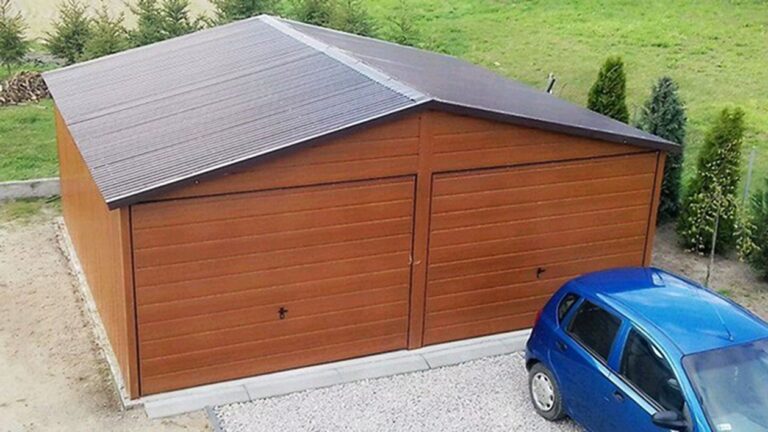 Garaze-blaszane-blaszak-drewnopodobny-6-x-5-m-Marka-LiderStal