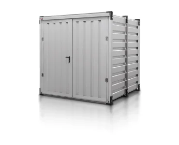 Raktárkonténer 2,25 m, alumínium RAL 9006
