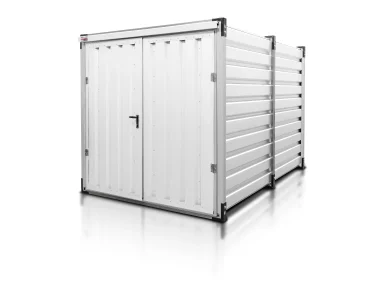 Raktárkonténer 3 m, fehér RAL 9010