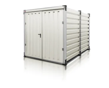 Raktárkonténer 3 m, fehér RAL 9002