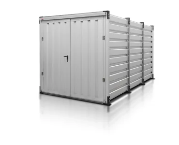 Raktárkonténer 4 m, alumínium RAL 9006