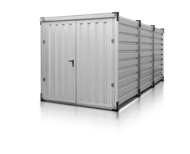 Raktárkonténer 5 m, alumínium RAL 9006