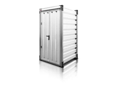 Raktárkonténer 1,38 m, fehér RAL 9010