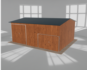 Hala stalowa 8x6.5m dwuspadowa Złoty dąb Wysoka - model 2