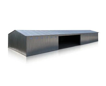 Lemezcsarnok 27x10 m, nyeregtetős, horganyzott