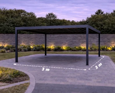 Carport 3x3 m, alumínium