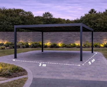 Carport 3x5 m, alumínium