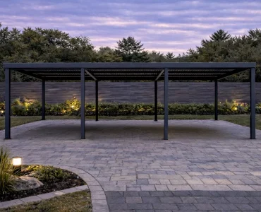 Carport 8x6 m, alumínium