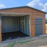 Garaz-blaszany-3×4-z-wiatka-2×4-Szerokosc-5-m.webp