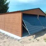 Garaz-blaszany-6×6-drewnopodobny-Zloty-Dab-grafit-Garaze-Blaszane-Blaszaki-Kod-producenta-6×6-garaz-blaszany-drewnopodobny-dab.webp
