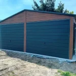 Garaz-blaszany-6×6-drewnopodobny-Zloty-Dab-grafit-Garaze-Blaszane-Blaszaki-Marka-LiderStal.webp