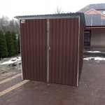 Garaze-blaszane-blaszak-2×3-brazowy-RAL8017-braz-Marka-LiderStal-1.webp