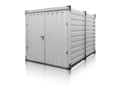Raktárkonténer 3 m, alumínium RAL 9006