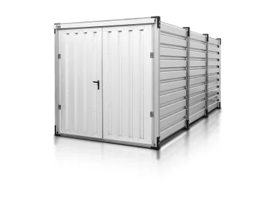 Raktárkonténer 5 m, fehér RAL 9010