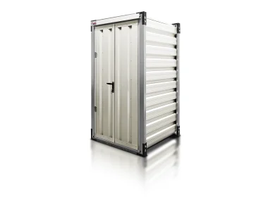 Raktárkonténer 1,38 m, fehér RAL 9002