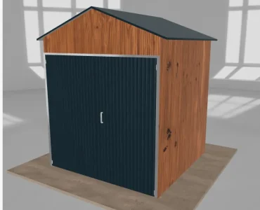 Szerszámos ház 2x2 m, nyeregtetős, aranytölgy