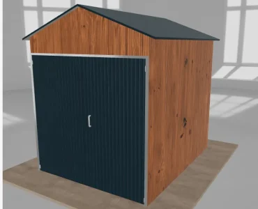 Szerszámos ház 2x2,5 m, nyeregtetős, aranytölgy