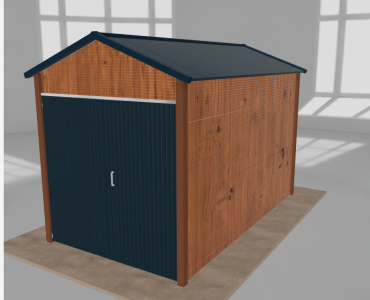Szerszámos ház 2x3,5 m, nyeregtetős, aranytölgy