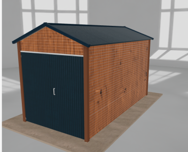 Szerszámos ház 2x4 m, nyeregtetős, aranytölgy