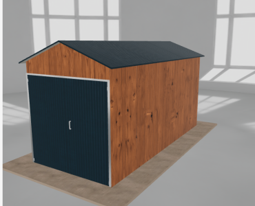 Szerszámos ház 2x4,5 m, nyeregtetős, aranytölgy