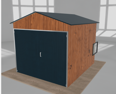 Szerszámos ház 2,5x3 m, nyeregtetős, aranytölgy