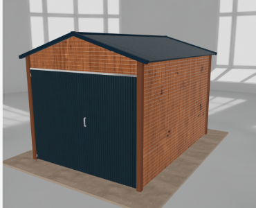 Szerszámos ház 2,5x3,5 m, nyeregtetős, aranytölgy