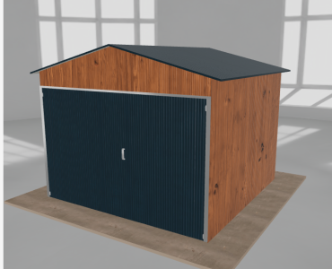 Szerszámos ház 3x3 m, nyeregtetős, aranytölgy