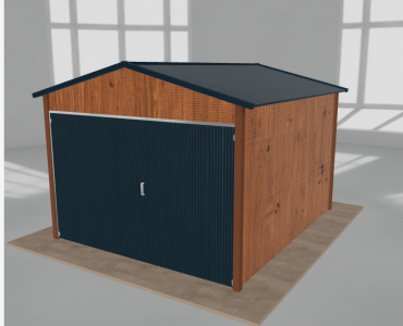 Szerszámos ház 3x3,5 m, nyeregtetős, aranytölgy