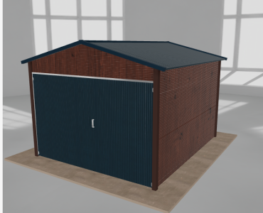 Szerszámos ház 3x3,5 m, nyeregtetős, sötét dió